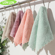 (10 strips) double-sided thick rag non-oil kitchen water absorption non-hair wipe table dish towel