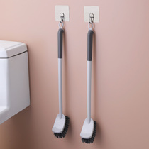 Toilet antibacterial toilet brush no dead corner sitting stool cleaning brush household with long handle toilet artifact not dirty hands