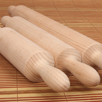 Buy and send Shuanghang rolling pin solid wood large small press stick household dumpling skin stick noodles