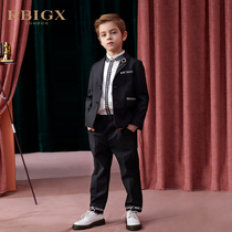 Rebbik RBIGX Children Clothing High-end Tide Boy Suit Jacket Boy High Quality Gown Fashion West Suit