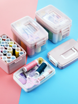 Needle box set household hand sewing portable small sewing kit female student dormitory multifunctional needlework storage box