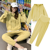 Pregnant womens spring clothing suit fashion models 2022 new blouses spring and autumn cash online red blouses for big yards out for two sets