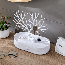 Earrings display stand Household antler hand ornaments Earrings Stud earrings storage box Jewelry box Dresser necklace Hair accessories pylons