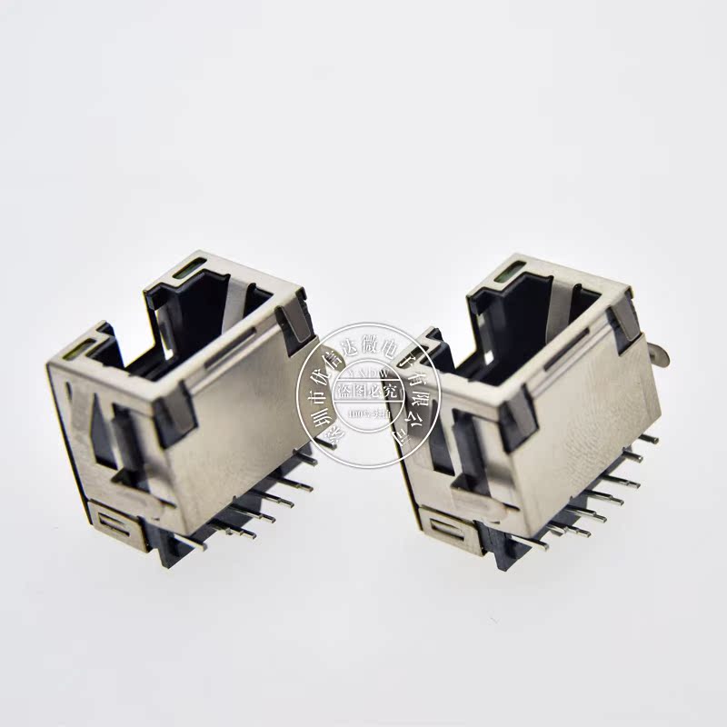 Sunken Plate Network Interface Socket RJ45 Network Port 8P8C Laptop Network Port with Lamp and Flashless LCP Material