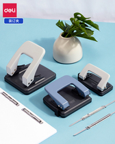 Deli 0102 Manual puncher Ring hole paper binding machine Binder Double hole puncher Eye puncher a4 document paper ordering puncher Office stationery