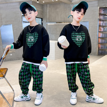 Boy suit 2022 new childrens clothing handsome boy Spring clothes sports clothes Spring and autumn children clothes Fried Street Boom
