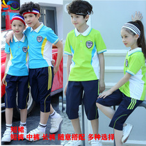 Primary school uniforms Summer clothes British style cotton suit Junior high school students class clothes Sports games Sixth grade graduation photo clothing