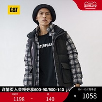 CAT Carter 2020 autumn and winter New down jacket mens trend stitching hooded down jacket men counter the same model
