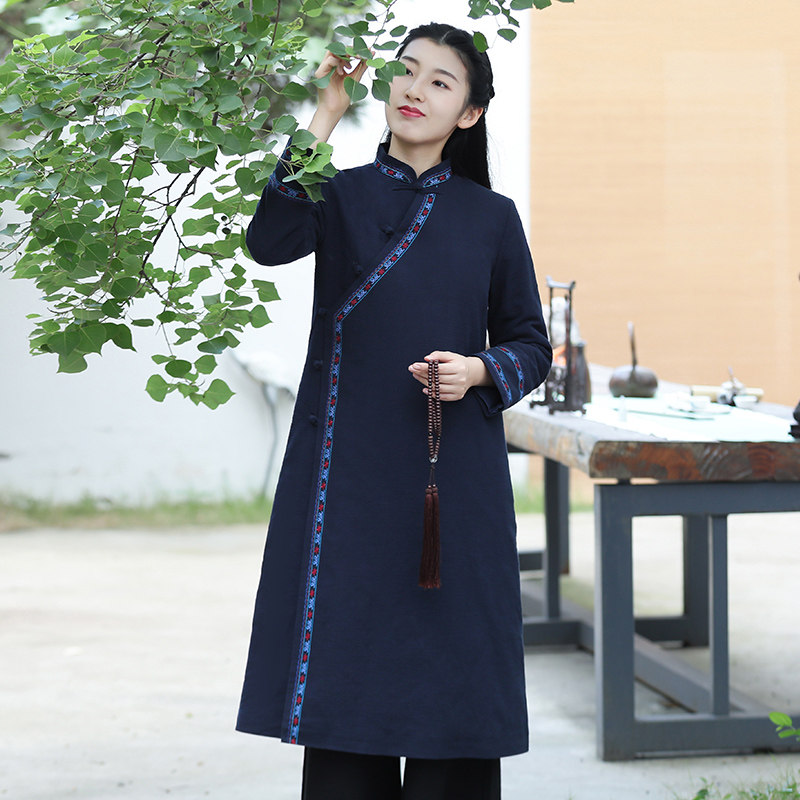 Tang dress Chinese style improved Chinese coat thick cotton winter embroidered top national tide fashion taxi 732