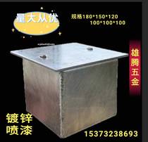 Air defense sealed junction box hot dip galvanized spray paint explosion-proof filing 86 metal box 180150120 socket bottom box