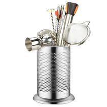 Gold wine set stainless steel bar spoon bucket straw bucket straw bartending tool storage tube chopsticks bucket