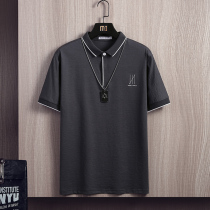 POLO shirt short-sleeved 2021 new summer tide brand T-shirt mens half-sleeve ice silk tide brand ins wild casual lapel