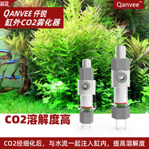 Qianrui carbon dioxide external refiner water straw cylinder CO2 atomizer dissolving device diffusion barrel can be connected to filter barrel