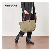 Single Shoulder Bag Men Casual Canvas Handbag Han Edition Mens Large Capacity Neutral Tote Bag Minimalist Daily Sails Cloth Bag