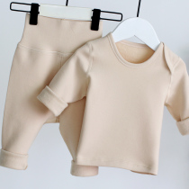 Baby clothes autumn and winter suit winter clothes split newborn boy baby cotton close-fitting bottoming high waist thermal underwear