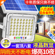 New Solar Lamp Patio Outdoor light Black Automatic bright Home ultra bright 1000W High power inductive lighting