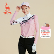 SVG2021 new golf women long sleeve Polo sunscreen spring and autumn fabric soft and comfortable breathable clothing