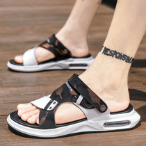 2022 new summer outdoor leisure beach sandals mens slippers Dual-purpose trendy Korean version personality outside wearing cool tug