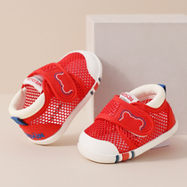 School Walking Shoes Woman Baby Sandals Summer Baby Shoes Soft Bottom Non-slip Boy 0-1 Years Old 3 Breathable Mesh Shoes Cloth Single Shoes