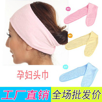 Maternity hat month head scarf hat summer post-natal pregnancy hat cotton breathable headscarf hair band for maternal use