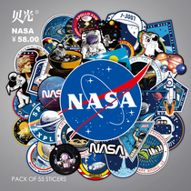 Flying to space NASA aviation solar system laptop suitcase sticker mobile phone tablet sticker waterproof without trace