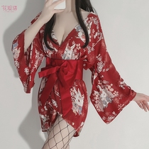 Sex lingerie kimono uniform temptation sexy transparent passion hot fire-free emotional pajamas hip skirt