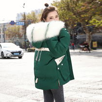 Down cotton jacket women short 2021 Winter new Korean ins loose cotton coat super fire cloak cotton coat tide