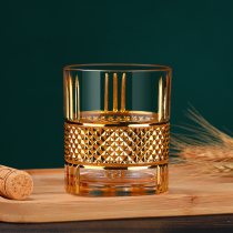 European-style small luxury gold-edged whiskey Cup Senior Sense Home master hand-painted gold wine glass xo wine glass