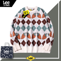 Great God Recommend LEEstrmo Tide Brand Spring New Sweater Men's Loose Leisure Shoulder Lay Couple Knitted Sweater