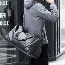 Trend Skew Cross Single Shoulder Carry-on Men Bag Business Travel Bag Large Capacity Short Travel Luggage Bag Fitness Bag