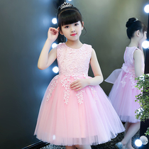 Girl Summer Dress 2022 New Childrens Dress Princess Dress Fluffy Dress Dress Summer Little Girl Super Ocean Skirt