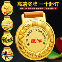 Medals customized marathon gold and silver bronze medal basketball Football Games school childrens trophy listed competition