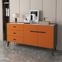Rock board sideboard modern simple light luxury living room tea cabinet storage kitchen cupboard household wine cabinet integrated wall