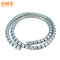 SMS winding pipe wire winding type winding end belt pipe PE spiral winding belt silver gray 25mm6 meter bag