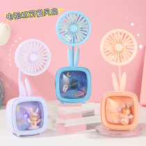  Handheld USB small fan spray mini charging Student portable dormitory Childrens hand-held office desktop
