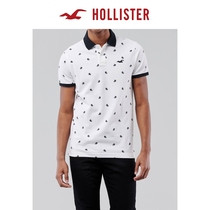 Hollister2021 spring new product trend stretch pattern Polo shirt men 309351-1