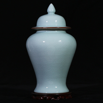Jingdezhen ceramic organ kiln open piece seal jar can candy jar home accessories living room ornament storage jar general jar