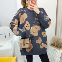 Pregnancy Woman Dress Autumn Clothing Suit Fashion style 2021 new autumn and winter clothing big code sweaters women in the middle of the spring and autumn