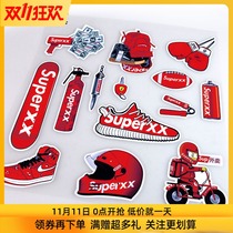 Tide brand car stickers car modified motorcycle waterproof body personality decoration scratch cover electric car helmet sticker
