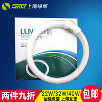 Shanghai Lvyuan Green Energy 22W 32W ring tube 40W 55W three primary color T6 ring tube ceiling light tube