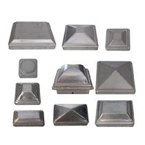 Fence square tube cap iron column cap split plug cap balcony aluminum alloy connector ball cover buckle type