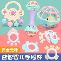  Rattle baby hand grasping newborn toy Newborn soothing bell ball Young children with sound Baby practice grasping puzzle