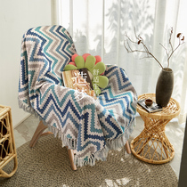 Nordic ins sofa towel universal sofa cover cotton and linen blanket full cover three non-slip sand release cover cloth