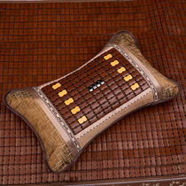 Pillow small Number of mahjong pillows cool tea Bamboo Pillow Ice Silk Cool Mat Single Man Summer Adult Cool Pillow Universal
