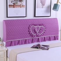 Headscarf by back scarf bedroom padded cotton thick modern simple bed headgear soft bag removable protective cover Backrest Cover