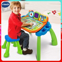 Vida point touch learning table children multi-function game table baby puzzle early education bilingual point reading toys