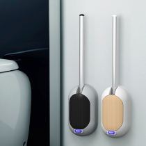 Toilet brush no dead corner washing toilet brush long handle to dead corner soft hair hanging wall home toilet cleaning set