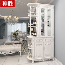European-style screen partition cabinet Wine cabinet Living room entrance cabinet Shoe cabinet Door room hall cabinet Double-sided cabinet Door hall cabinet