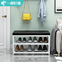 Shoe bench home seat shoe stool door sofa stool one-piece stool multi-layer shoe rack at the door