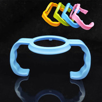 Baby standard caliber small bottle handle Universal glass pp plastic small caliber juice bottle drop-proof mini handle